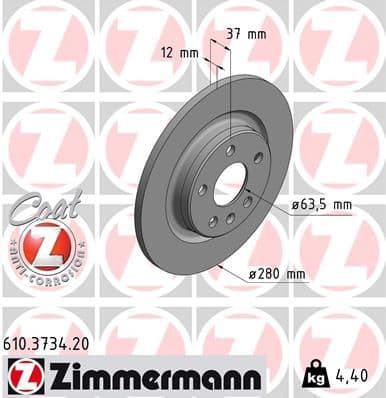 Disc frana ZIMMERMANN COAT Z 610.3734.20