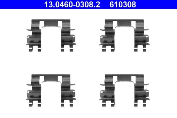 Set accesorii, placute frana ATE 13.0460-0308.2