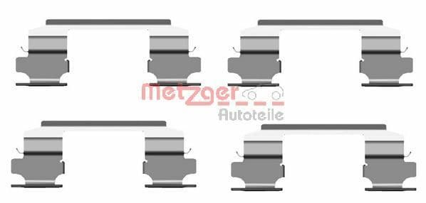 Set accesorii, placute frana METZGER AUTOTEILE 109-1686