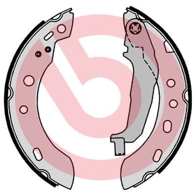 Set saboti frana BREMBO ESSENTIAL LINE S 56 551