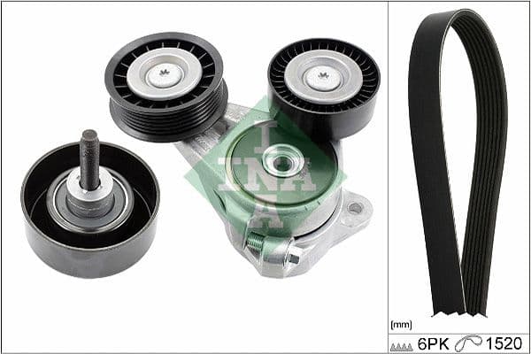 Set curea transmisie cu caneluri Schaeffler INA 529 0376 10