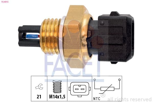 senzor,temperatura aer admisie FACET Made in Italy - OE Equivalent 10.4015