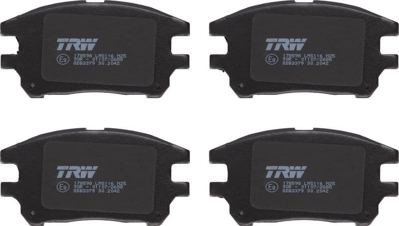 set placute frana,frana disc TRW GDB3379