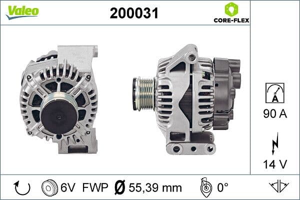 Generator / Alternator VALEO CORE-FLEX 200031