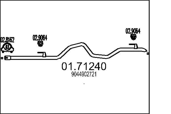 Racord evacuare MTS 01.71240