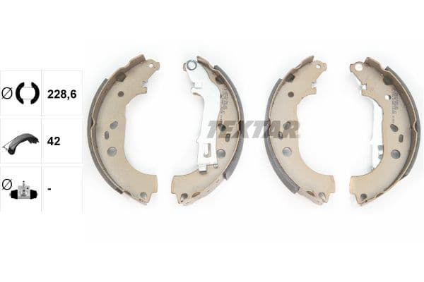 Set saboti frana TEXTAR 91062000