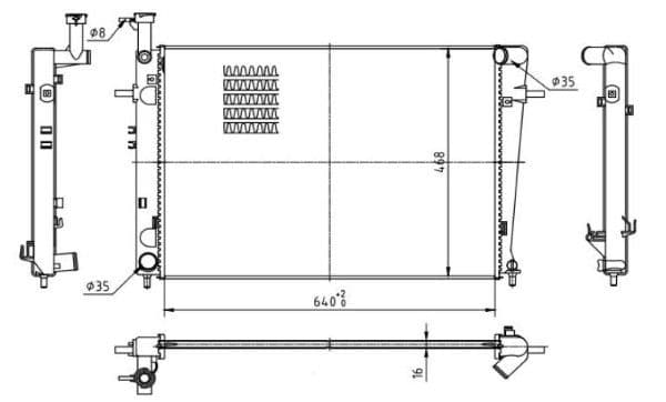 Radiator, racire motor MTR 13054457