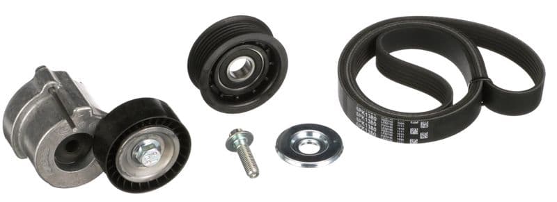 Set curea transmisie cu caneluri GATES Micro-V® K016PK1380