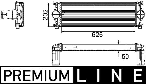 Intercooler, compresor MAHLE BEHR *** PREMIUM LINE *** CI 254 000P