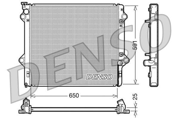 Radiator, racire motor DENSO DRM50046