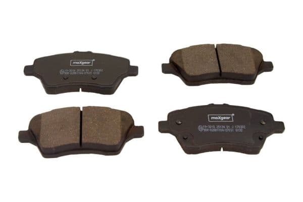 set placute frana,frana disc MAXGEAR 19-3018