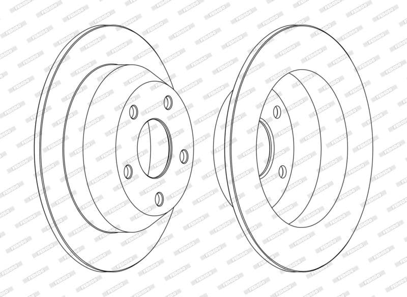 Disc frana FERODO PREMIER Coat+ disc DDF1553C