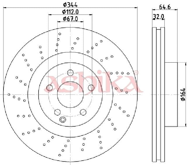 Disc frana ASHIKA 60-00-0558