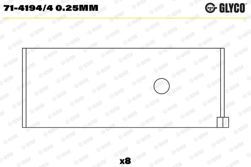 Cuzinet bielă GLYCO 71-4194/4 0.25mm