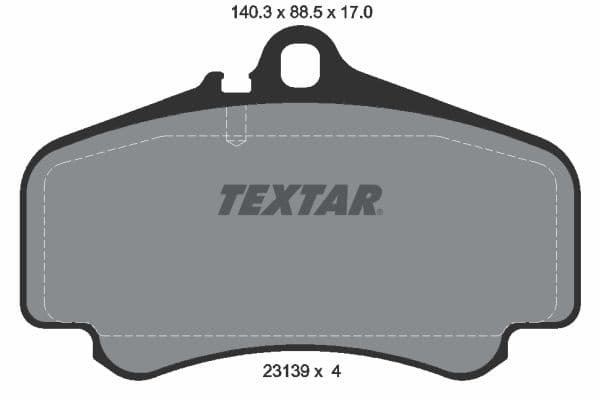 set placute frana,frana disc TEXTAR 2313901