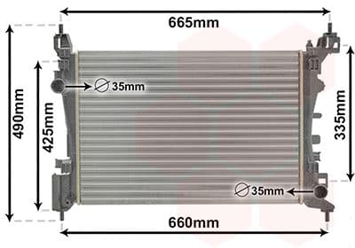 Radiator, racire motor VAN WEZEL 37002574