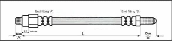 Furtun frana METZGER AUTOTEILE 4113239