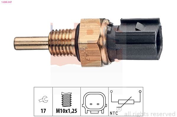 senzor,temperatura lichid de racire EPS Made in Italy - OE Equivalent 1.830.347