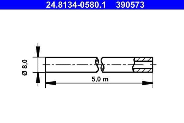 Conducte frana ATE 24.8134-0580.1