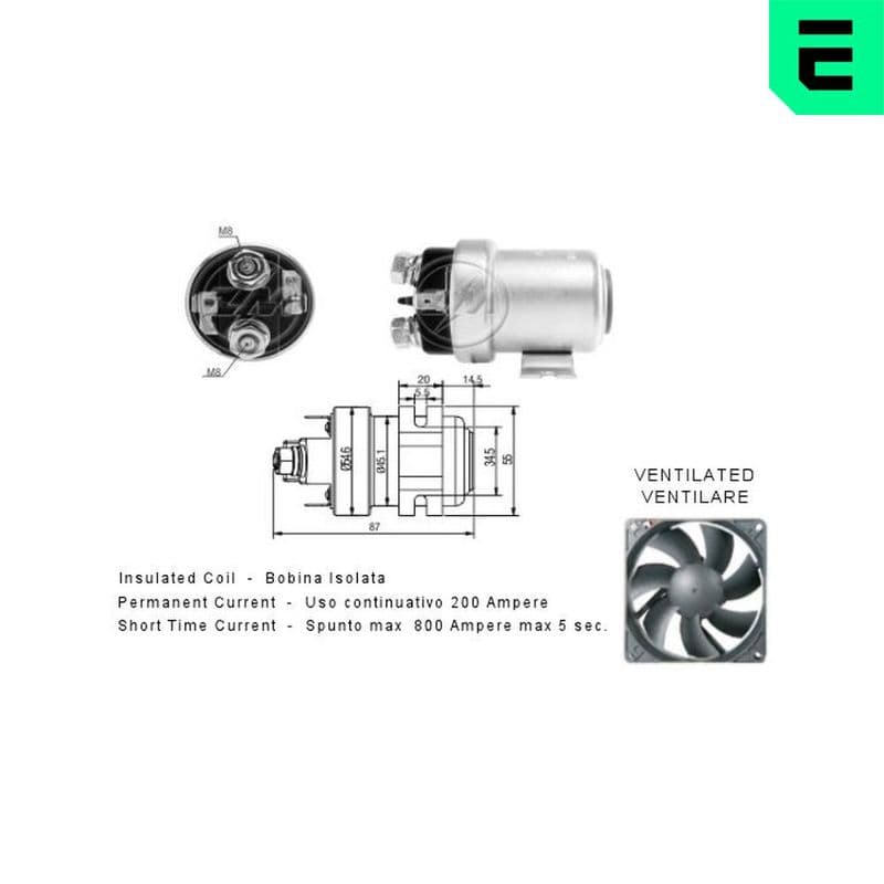 Solenoid, electromotor ERA ZM405