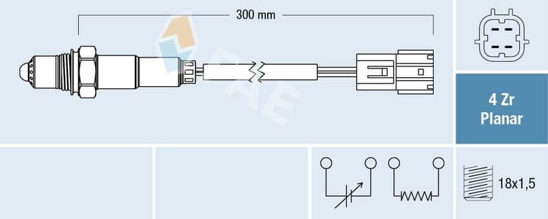Sonda Lambda FAE 77452