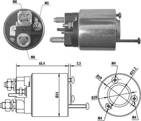Solenoid, electromotor MAGNETI MARELLI 940113050066