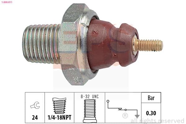 Senzor presiune ulei EPS Made in Italy - OE Equivalent 1.800.011