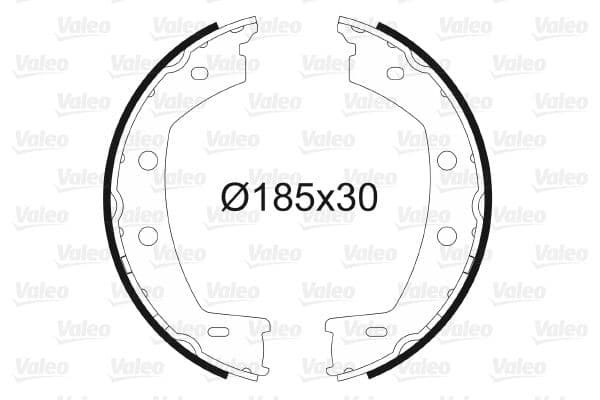 Set saboti frana, frana de mana VALEO 564198
