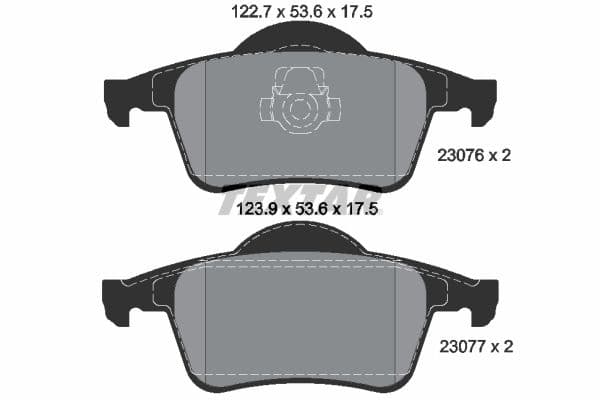set placute frana,frana disc TEXTAR Q+ 2307602