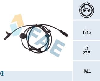 senzor,turatie roata FAE 78030