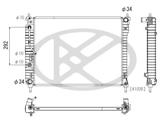 Radiator, racire motor KOYORAD PL313206