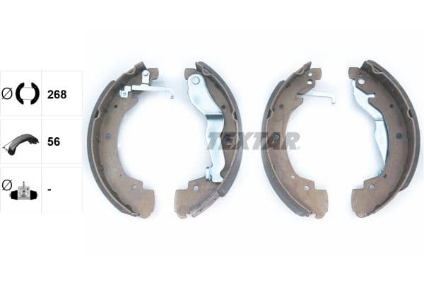 Set saboti frana TEXTAR 91044600
