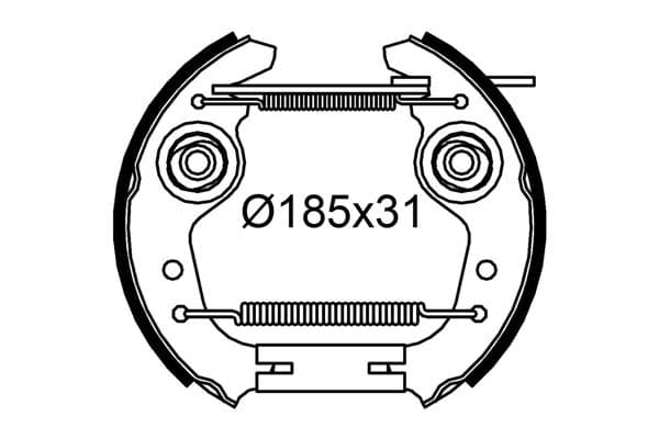 Set saboti frana VALEO 554920