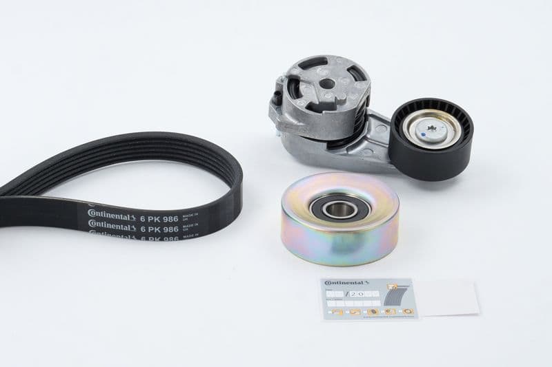 Set curea transmisie cu caneluri CONTINENTAL CTAM 6PK986K2
