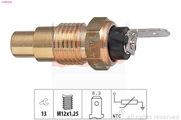 senzor,temperatura lichid de racire EPS Made in Italy - OE Equivalent 1.830.223