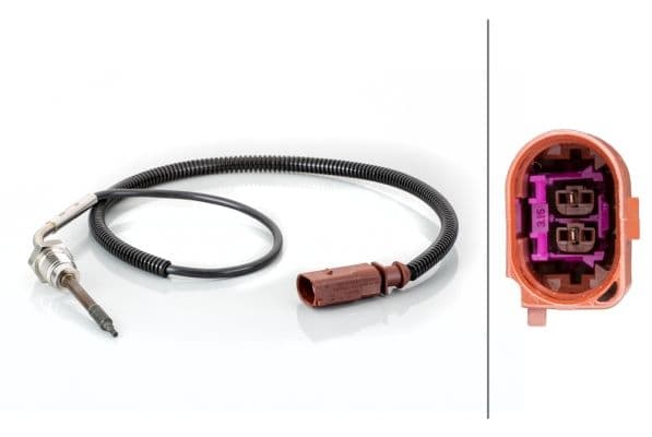 Senzor, temperatura gaze evacuare HELLA 6PT 014 494-821