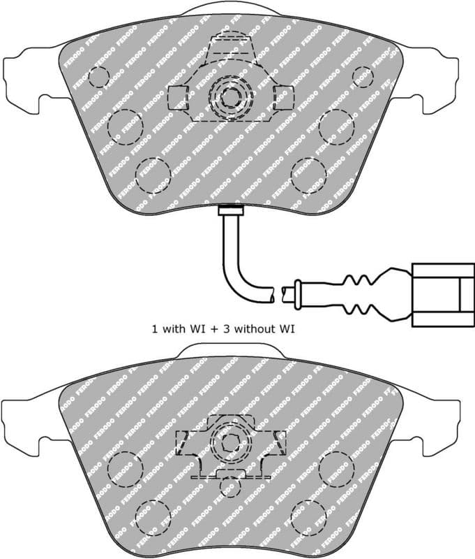 set placute frana,frana disc FERODO RACING DS PERFORMANCE FDS1765