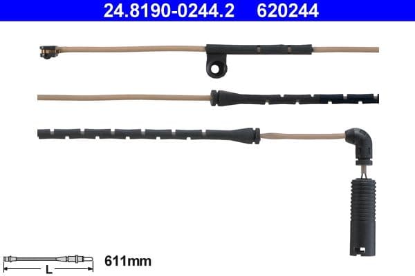 senzor de avertizare,uzura placute de frana ATE 24.8190-0244.2