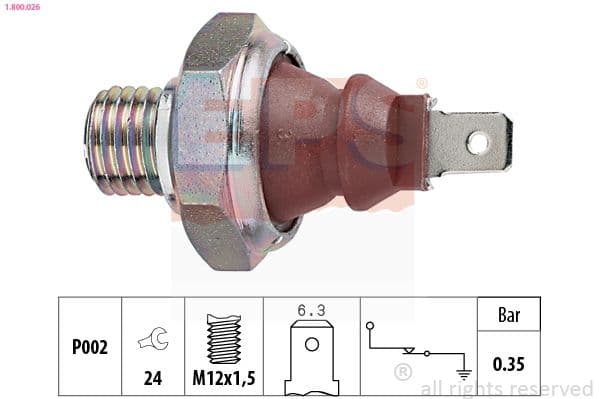 Senzor presiune ulei EPS Made in Italy - OE Equivalent 1.800.026