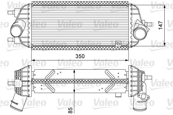 Intercooler, compresor VALEO 818626