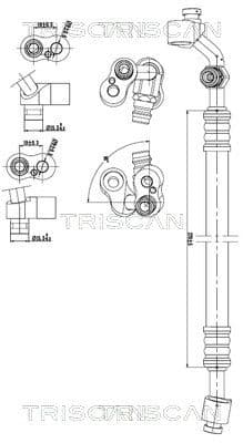 conducta presiune variabila,aer conditionat TRISCAN 9010 11001