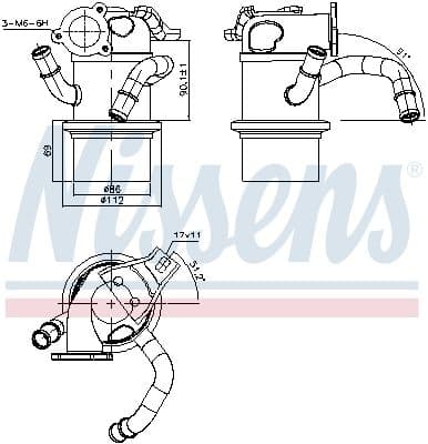Radiator, recirculare gaze de esapament NISSENS ** FIRST FIT ** 989315