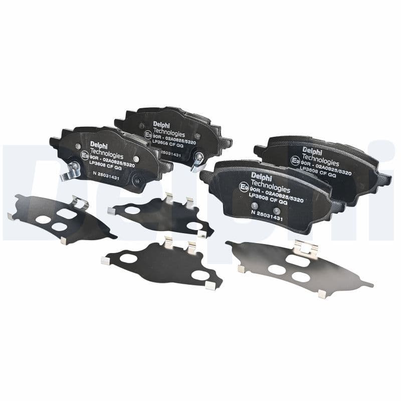 set placute frana,frana disc DELPHI LP3608