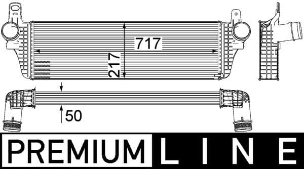 Intercooler, compresor MAHLE BEHR *** PREMIUM LINE *** CI 242 000P