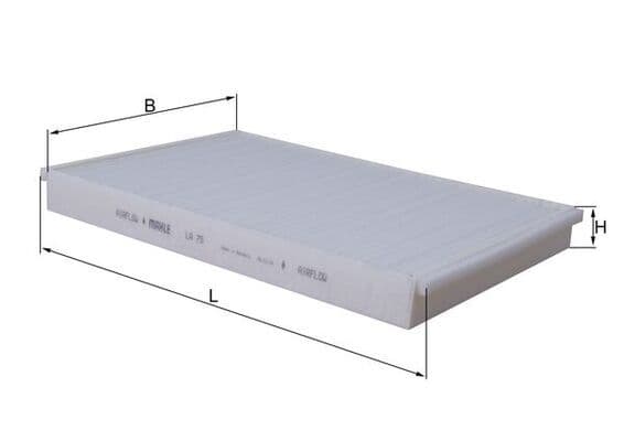 Filtru, aer habitaclu MAHLE LA 75