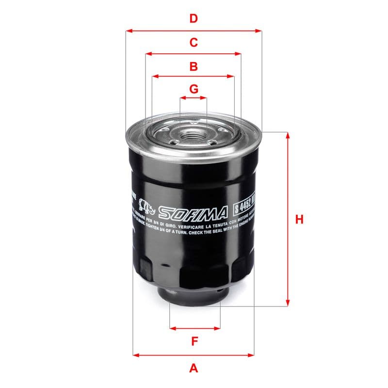 filtru combustibil SOFIMA S 4452 NR
