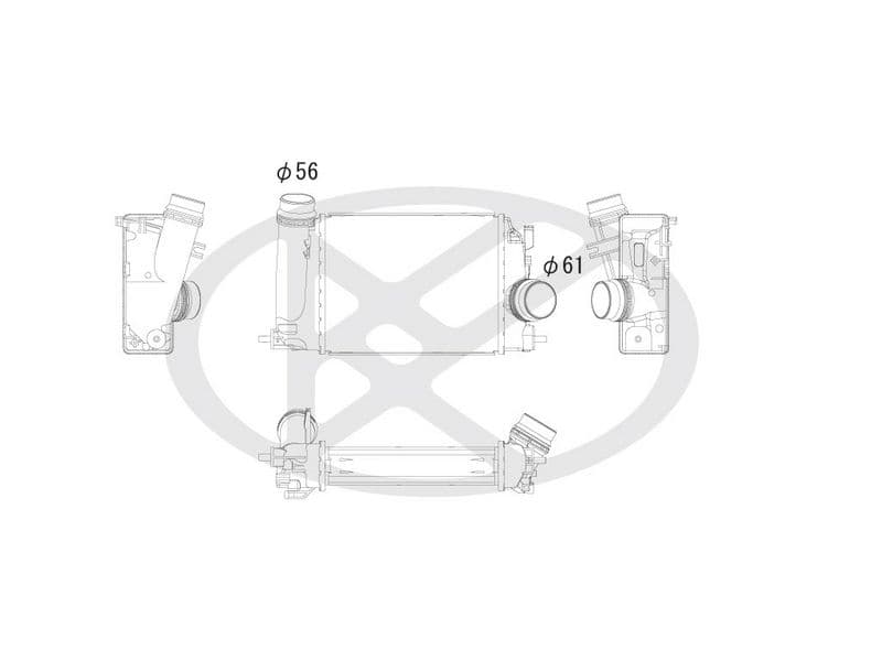Intercooler, compresor KOYORAD IA020140