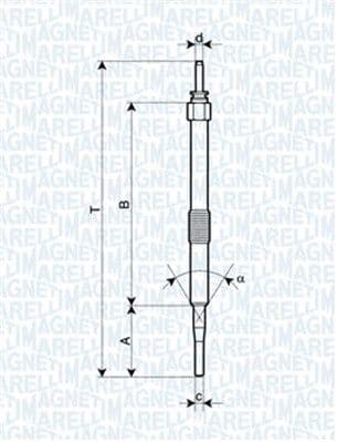Bujie incandescenta MAGNETI MARELLI 062900033304