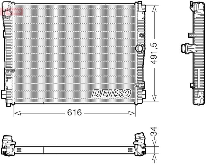 Radiator, racire motor DENSO DRM05079