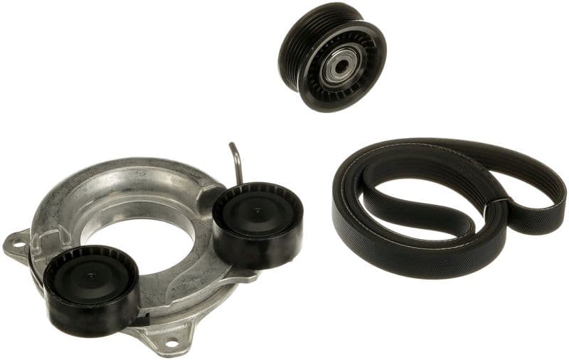 Set curea transmisie cu caneluri GATES Micro-V® E-START™ K016PK1282EST